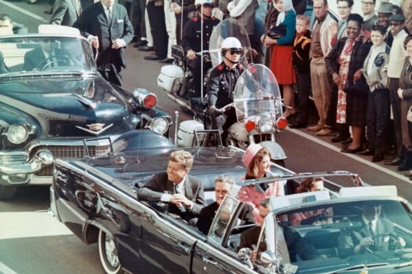 The government releases thousands of declassified records related to the murder of JFK